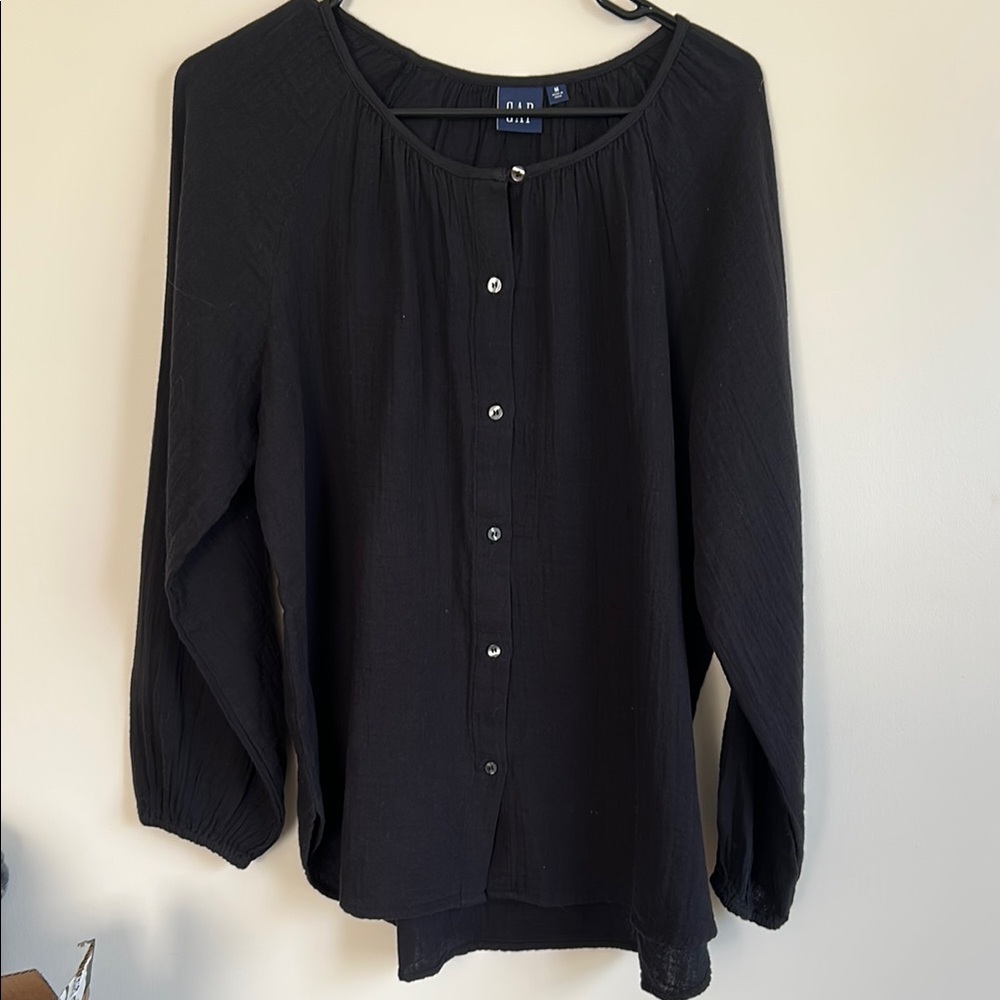 GAP Black Blouse Top